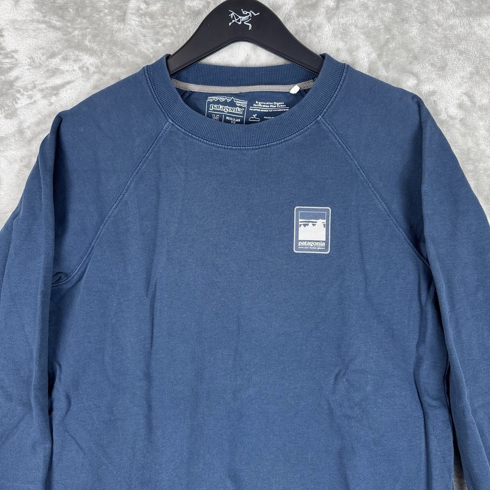 Patagonia Sweatshirt Alpine Icon Logo Sweatshirt Dark Women's Medium Preppy